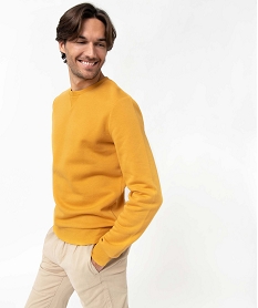 GEMO Sweat homme avec intérieur molletonné Jaune