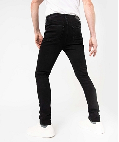 jean homme skinny taille haute en coton stretch noirI596601_3