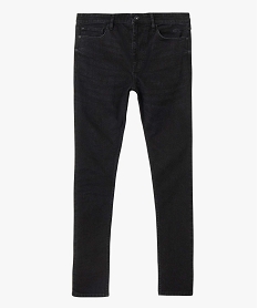 jean homme skinny taille haute en coton stretch noirI596601_4