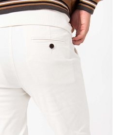 pantalon chino en coton stretch coupe slim homme beigeI598401_2