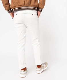 pantalon chino en coton stretch coupe slim homme beigeI598401_3