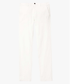 pantalon chino en coton stretch coupe slim homme beigeI598401_4