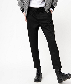 GEMO Pantalon homme en maille piquée noir standard
