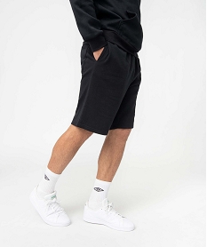 GEMO Bermuda homme en maille extensible noir standard