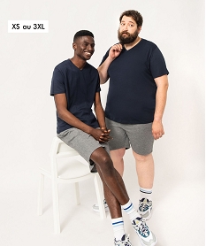 GEMO Bermuda homme en maille extensible gris standard