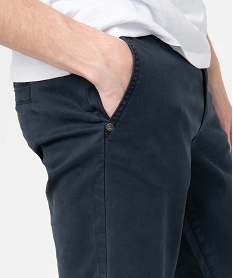 bermuda homme coupe chino a taille elastiquee bleuI608701_2