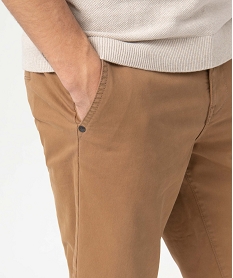 bermuda homme coupe chino a taille elastiquee brunI608901_2