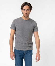 tee-shirt a manches courtes et col rond homme grisI615901_1