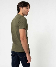 tee-shirt a manches courtes et col v homme vertI616001_2