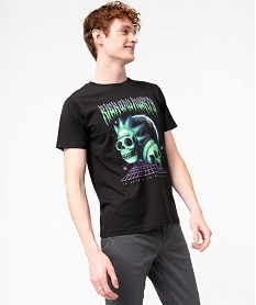 GEMO Tee-shirt homme à manches coures imprimé- Rick & Morty Noir