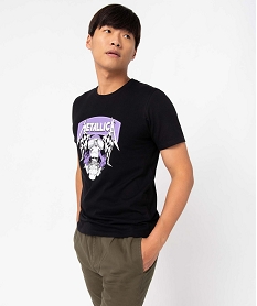GEMO Tee-shirt homme à manches courtes avec motif bicolore - Metallica noir standard