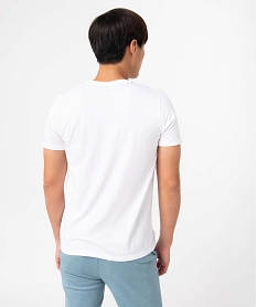 tee-shirt homme avec motif sur lavant - metallica blancI618801_3