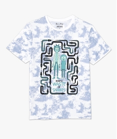tee-shirt homme a manches courtes imprime - rick morty blancI619301_4