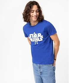GEMO Tee-shirt homme imprimé - Star Wars Bleu