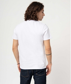 tee-shirt homme a manches courtes en maille epaisse blancI620601_3