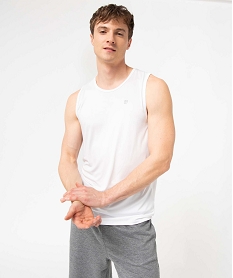 GEMO Débardeur homme en maille respirante blanc standard
