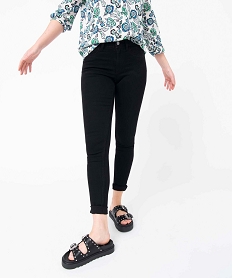 GEMO Jegging femme taille haute noir standard