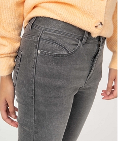 jean femme coupe bootcut taille haute grisI631001_2