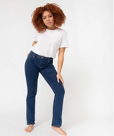 GEMO Jean femme coupe Bootcut stretch Bleu