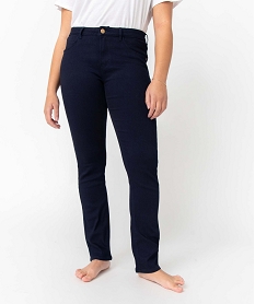 pantalon femme coupe regular taille normale bleuI631501_2
