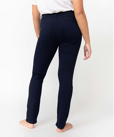 pantalon femme coupe regular taille normale bleuI631501_3