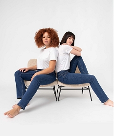 GEMO Jean femme coupe Regular Bleu