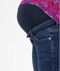 jean de grossesse coupe skinny avec bandeau haut bleuI632501_2