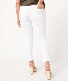 jean femme grande taille coupe regular blanc pantalons et jeansI633401_3