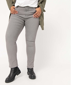 GEMO Jean femme grande taille coupe regular Gris