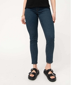 GEMO Jegging femme avec large ceinture élastique Bleu