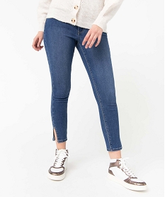 GEMO Jean femme coupe skinny longueur 78ème Bleu