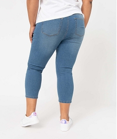 pantacourt en jean femme grande taille en denim stretch grisI636201_3