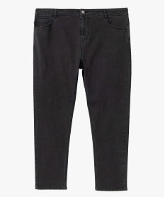 pantacourt en jean femme grande taille en denim stretch noirI636301_4
