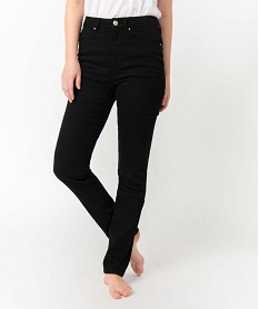 pantalon coupe regular taille normale femme noir pantalonsI638001_2