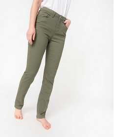 pantalon coupe regular taille normale femme vert pantalonsI638201_2