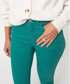 pantalon coupe slim taille normale femme vert pantalonsI638701_2