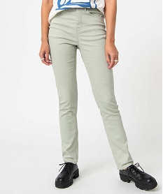 GEMO Pantalon coupe Regular taille normale femme Vert