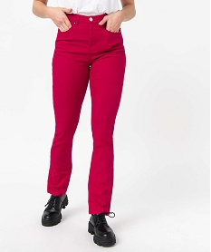 GEMO Pantalon coupe Regular taille normale femme rouge vif