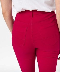 pantalon coupe regular taille normale femme rouge pantalonsI638901_2