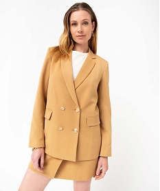 63POQSP NOIR VESTE CAMEL