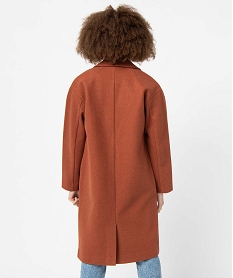 manteau femme aspect drap de laine brunI653401_3