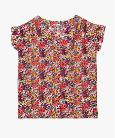 blouse femme grande taille a motifs fleuris et rayures pailletees multicoloreI655901_4