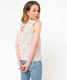 blouse imprimee avec volants sur les epaules femme imprimeI662601_1