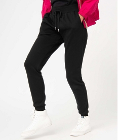 pantalon de jogging femme molletonne noirI670701_1