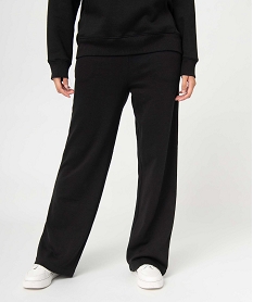 GEMO Pantalon de jogging pour femme coupe ample noir standard