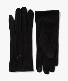 gants tactiles a strass et nœud femme noir standardI672201_1