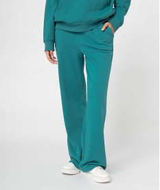 GEMO Pantalon de jogging pour femme coupe ample vert standard