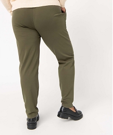 pantalon femme grande taille avec couture sur lavant vert leggings et jeggingsI673201_3