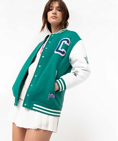 GEMO Blouson femme avec manches contrastantes - Camps United vert standard