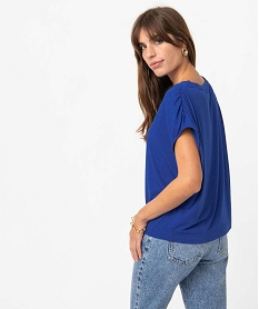 tee-shirt femme loose et paillete bleuI685901_3